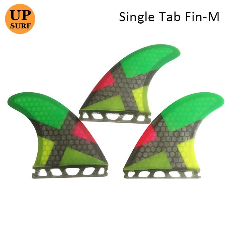 Honeycomb Surfboard Fins, abas simples, M Fin, Amarelo, Fibra de vidro Fins, Surf Quilhas Paddle Board - Image 1