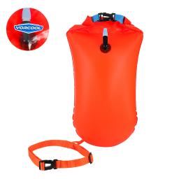 VORCOOL Bóia de natação em águas abertas Bolsa de natação flutuante de segurança ultraleve para nadadores, triatletas, snorkelers, surfistas (laranja) - Image 5