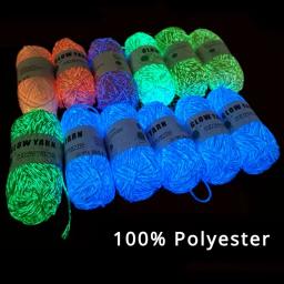 Fio Luminoso de Algodão Puro, Lã de Tricô, Brilham no Escuro, Após Absorver, Corda de Algodão Luz Solar, 5Pcs - Image 1