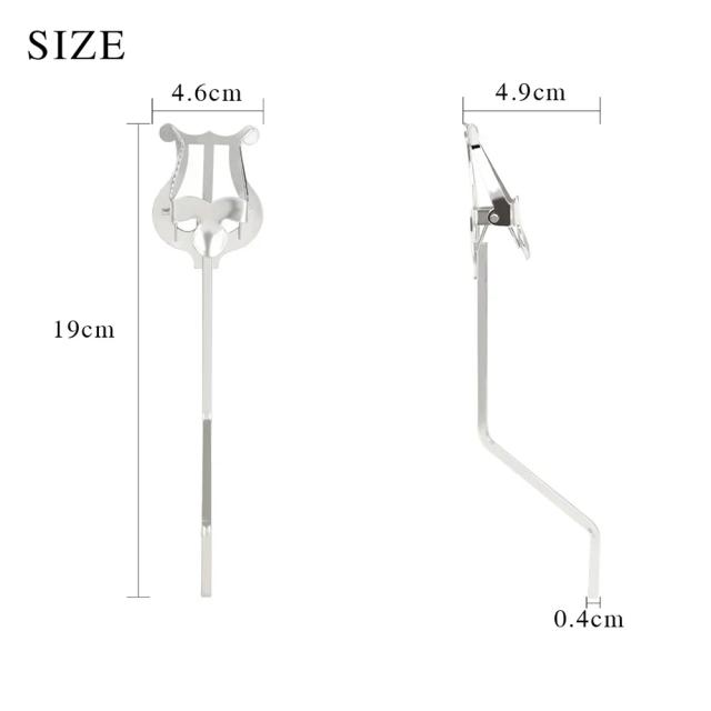 Partitura Portátil para Saxofone Alto com Suporte Clamp Durável e Lyre para Música em Marcha