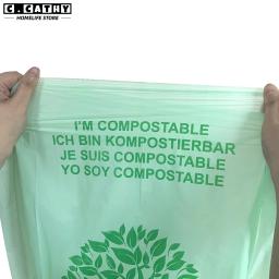 Biodegradável Kitchen Garbage Bag, Degradable Trash Bag, Amido De Milho, Reciclagem Compostável, Pet Poop, Household, 50 Pcs, 100Pcs - Image 4