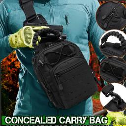 Bolsa de Ombro de Nylon Tático, Mochila Peito Único, Compacta para Esportes ao Ar Livre, Caça Aventura, Alta Qualidade - Image 5