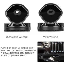 ABS Anti-colisão Siren Deer Repeller, Ultrasonic Onda Animais Selvagens Evitar Avisos Adequado para a maioria dos carros Equipamento Alerta - Image 5
