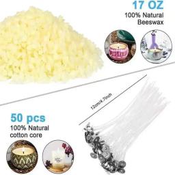 DIY Vela Fazendo Suprimentos Kit, Cera De Feijão De Soja, Artesanato De Aromaterapia, Pavios Adesivo, Ferramenta Artesanal, Presentes De Natal - Image 4