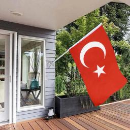 Coleção personalizada da bandeira turca, Copa Europeia, Eventos Esportivos, Design do partido, Bandeira Celebração Prática, I9K2, 90x150cm - Image 5