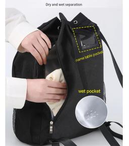 Saco de ginástica com cordão para homens e mulheres, mochila de basquete, treino molhado, fitness, futebol, esportes, escola, meninos - Image 3