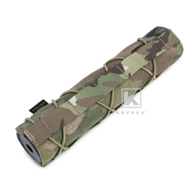 Capa Protetora KRYDEX para Silenciador Tático de Nylon - Acessório Ideal para Surefire e Airsoft, 22cm