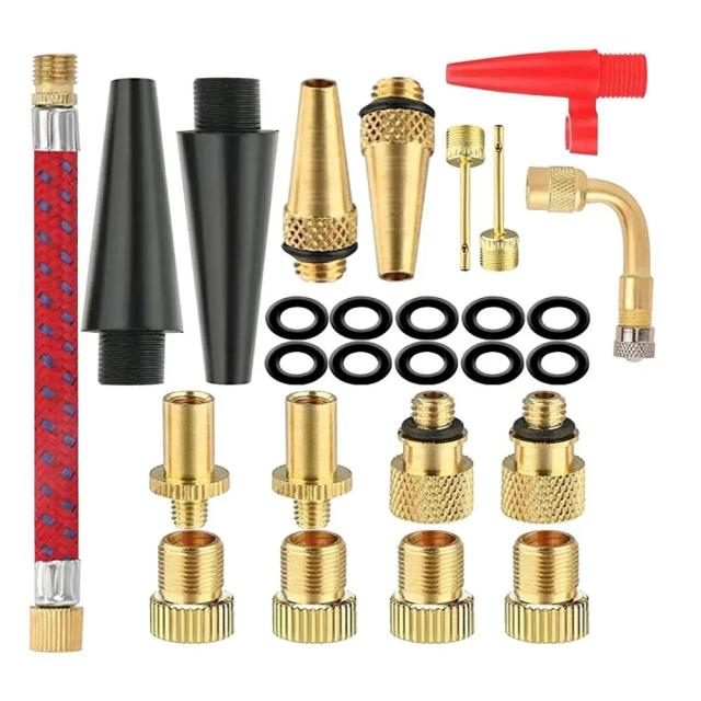 Mimilon Adaptador Válvula Bicicleta Cobre Ouro