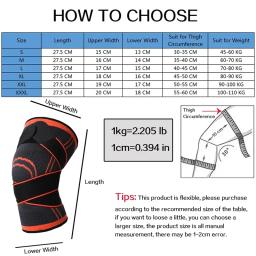 Protetor de Compressão do Joelho Adequado para Esportes, Apoio Conjunto, Tricô Seguro, Respirável e Alta Elasticidade, Proteção do Joelho, 1Pc - Image 4