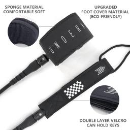 Trela de surf série pro prancha de surf leve trela antiderrapante manguito atualização tpu 316l inoxidável giratório longboard corda de surf - Image 3