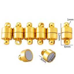 Fechos magnéticos fortes redondos para fazer jóias, final de ródio, pulseiras e conectores de colar, 12x6mm, 5 conjuntos - Image 6