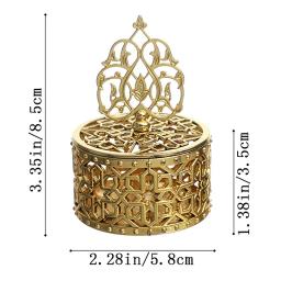 Caso De Presente De Lembrança De Ouro Galvanoplastia, Caixa Pequena, Home Decoração Da Mesa, Portátil Do Casamento Trinket, Recipiente De Doces, Caixa De Açúcar, 1Pc - Image 6