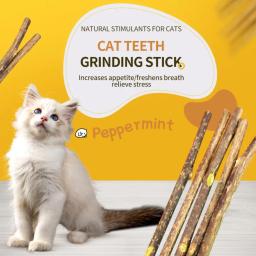 Cat Molar Self-Healing Chew Product, Catnip, Todo Natural, Aliviar o Tédio, Creme dental, Dentes Snack, Pet, 1, 2, 3Pcs Sticks por caixa - Image 2