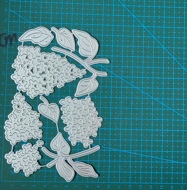 Corte de Metal para Scrapbook - Molde de Flor Decorativa e Estêncil para Artesanato em Papel