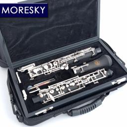 MORESKY-profissional C chave oboé, estilo totalmente automático, chaves prateadas, S12 - Image 2