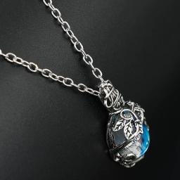Colar pingente de pedras preciosas de cristal de água para mulheres Gemas artificiais Colares de vime vintage para meninas - Image 5