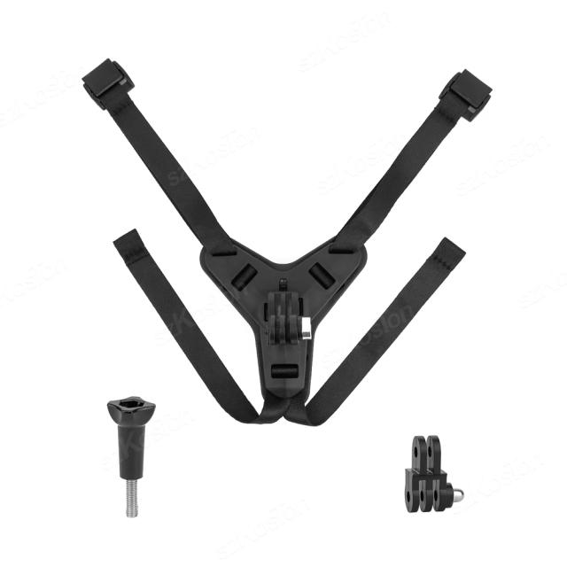 Capacete de Motocicleta Monte com Chin Strap e Suporte para Acessórios de GoPro e DJI Action
