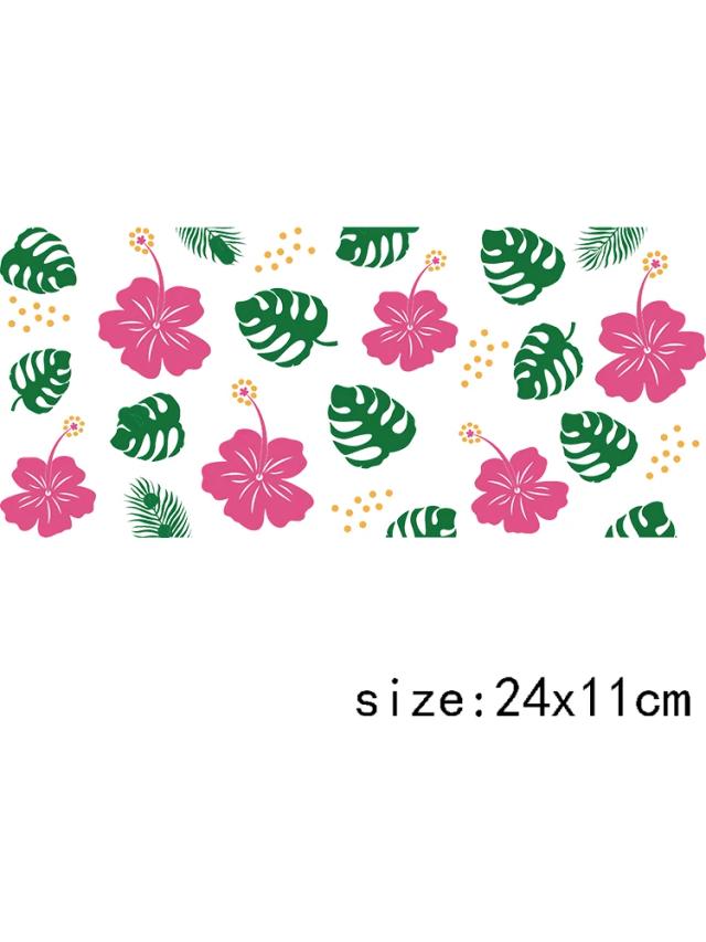 Decalques Personalizados para Decoração em DTF: Transfira Plantas, Flores e Cogumelos com Facilidade - 1 Unidade