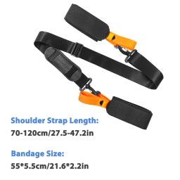Ski Pole Strap, Ski Pole Shoulder Strap, Ski Snowboard Correia Fixa com Ant-Slip Pad, Acessórios de esqui, Nylon ajustável - Image 4