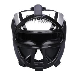 Capacete de boxe muay thai, protetor de cabeça com máscara, equipamento para treino de artes marciais, mma, muay thai, protetor de cabeça, novo - Image 2