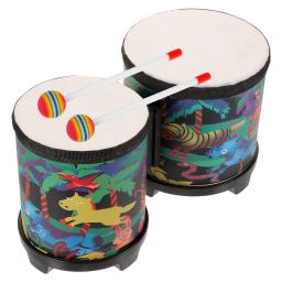 Crianças tambores bebê bongos brinquedo aldult para crianças conga plástico madeira instrumentos musicais adultos com baqueta instrumento de percussão - Image 6