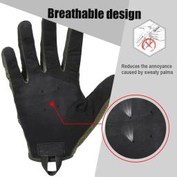 Luvas táticas respiráveis para dirigir, paintball, tiro, airsoft, combate, caça, trabalho, tela sensível ao toque, proteção, dedo inteiro, homens - Image 3