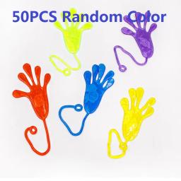 Sticky Hands Toy for Kids, Elastic Sticky Squishy Slap, Novidade Presente, Party Favors Supplies, Engraçado, 5-50 Pcs - Image 1