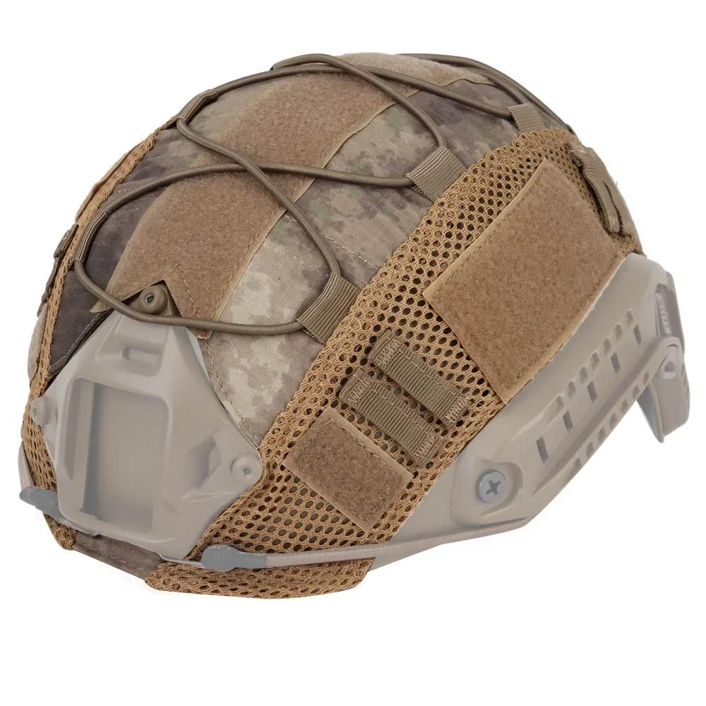 Capa de capacete tático com cordão elástico, camuflagem da cabeça, MH, PJ, BJ, acessórios rápidos para capacetes, 50-62cm - Image 1