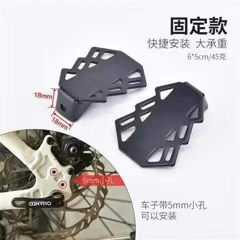 1 par de pedal traseiro de bicicleta mtb, apoio para os pés dobrável, acessórios de ciclismo, pé de bicicleta - Image 1