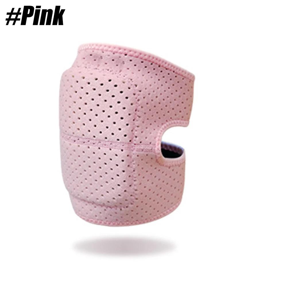 Almofada de Joelho de Esponja Acolchoada Antiderrapante Ajustável, Respirável, Suporte Elástico Flexível para Futebol, Dança, Patinação, 1 Par - Image 1