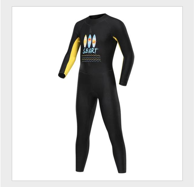 Bodysuit Protetor Solar de Manga Comprida SBART para Crianças - Ideal para Mergulho, Tamanhos Médios a Grandes, Novo!