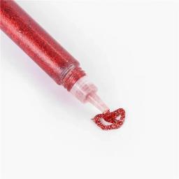 DIY Color Desenho Glitter Pó, adesivo Rglitter, Papel de decoração, artesanato, arte da pintura, cola líquida Pen, 6 pcs, 12 pcs - Image 3