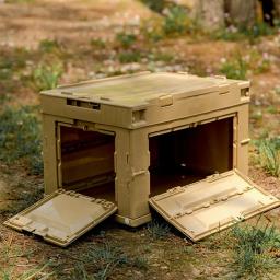 Outdoor Camping Folding Storage Box, Caixa de comida do carro, Travel Storage Bag, Camping Equipment, Tableware Storage - Image 4