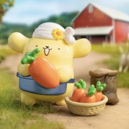 Desenhos animados pompompurin colheita série figura de ação kawaii pom pom purin sanrios anime figura bonecas decoração de mesa brinquedos - Image 2