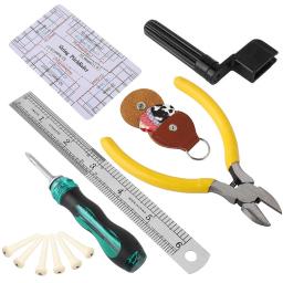 26 pçs kit de ferramentas de reparação de guitarra com saco de transporte manutenção ferramenta de limpeza kit para ukulele baixo guitarra elétrica acessórios peças - Image 2