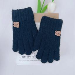 Luvas de malha grossa para crianças, luvas de esqui quentes, aquecedor de mão à prova de vento, meninos e meninas, bebê, outono - Image 5