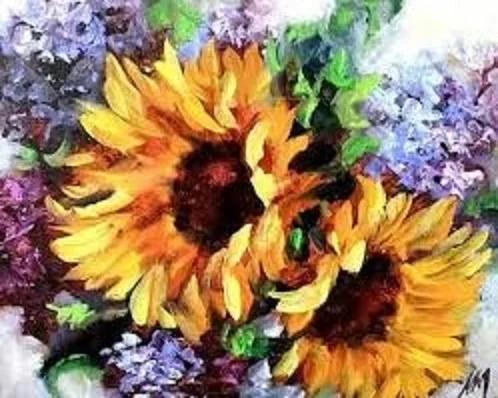 Kit de Pintura por Números Girassol para Adultos - Arte Acrílica para Decoração de Parede e Artesanato Interior