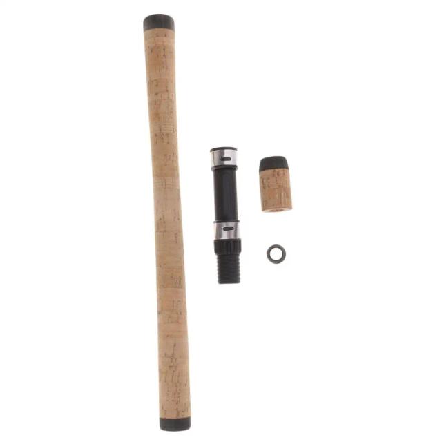 Conjunto DIY: Carretel de Pesca com Vara Giratória e Alça de Cortiça