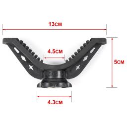 Caça gun resto shotgun 360 graus rifle titular v jugo em forma de cabeça de tripé resistente acessórios de montagem superior para tiro vara - Image 3