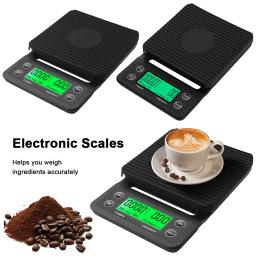 Balança de café de cozinha com temporização, temporizador digital, ferramenta do peso do café, medição de alta precisão, LCD, 5 kg, 3kg - Image 6