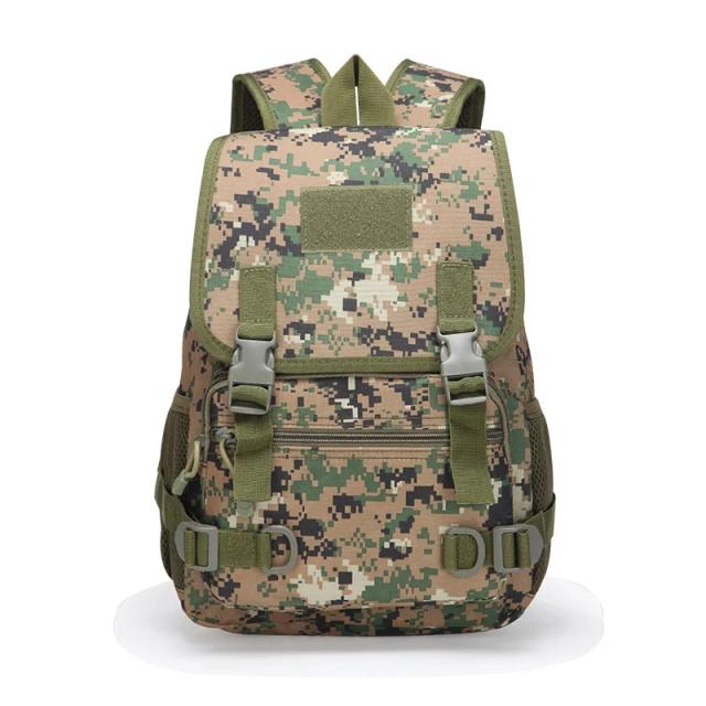 Mochila Tática de Camuflagem MOLLE para Crianças - Ideal para Esportes ao Ar Livre, Jogos e Caça
