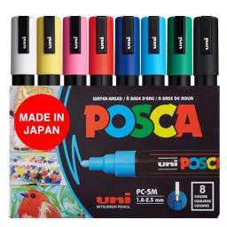 Pca 5m novo conjunto de marcadores de 8 cores, canetas marcadoras de tinta média acrílica 8c quente/terra/mono/tomos legais série melhor presente arte fornecimento - Image 5