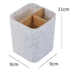 Suporte Padrão Escova De Dentes Com Divisor De Bambu, Bancada Moderna, Organizador Do Banheiro, Caixa Para Creme Dental - Image 6