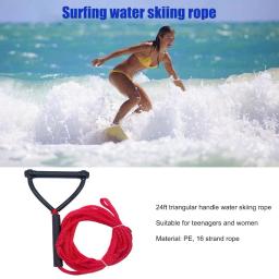 24ft corda de esqui água cabo trela de reboque acessórios esportes aquáticos com alça aperto para wakeboard kneeboard surf - Image 5