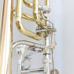 Alta qualidade instrumento trombone profissional Bb/F/G/D chave trombone ouro cobre sino lacado ouro trombone baixo - Image 3