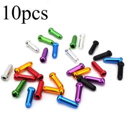 Liga de alumínio Bicicleta Freio Shifter Cabo Interno Dicas, End Cap, Core Cap, End Acessórios, várias cores, 10Pcs - Image 1