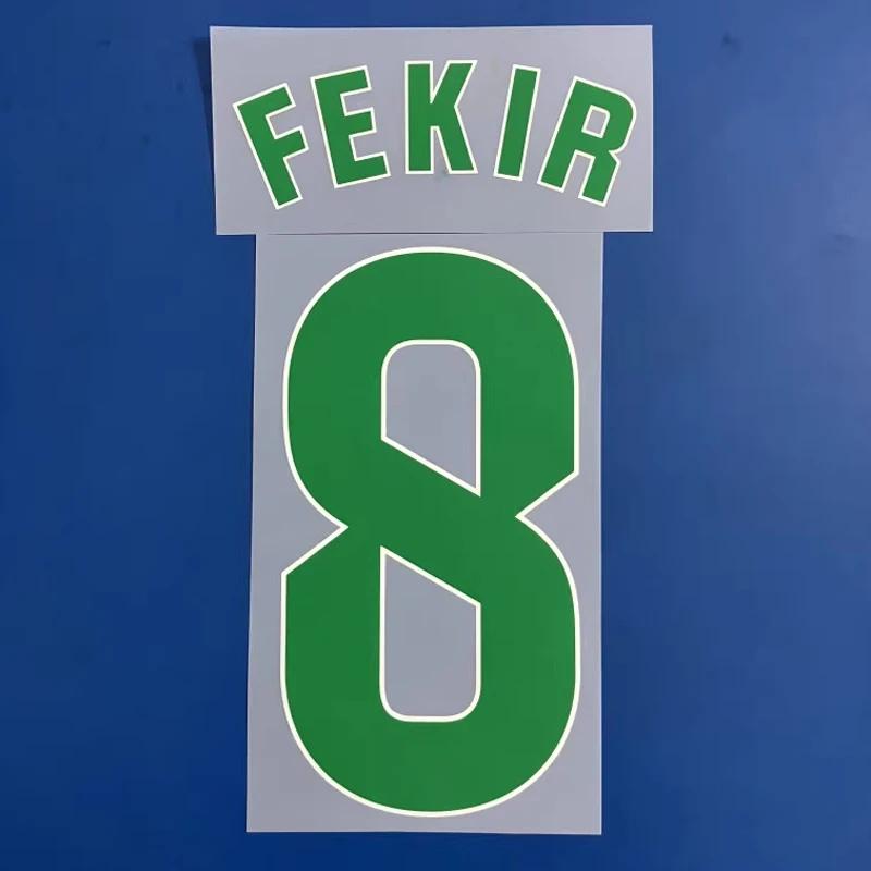 Jogo de futebol Iron-On adesivos, Nome personalizado e Número, Casa, Fora, Patches publicitários do patrocinador, 2024 - Image 1