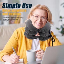 Maca Ortopédica Pescoço para Alívio Da Dor, Espondilose Cervical, Vértebra Tração Terapia Dispositivo, Quiropraxia Colar Travesseiro, Exercício Travesseiro - Image 3