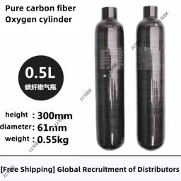 Tanque do cilindro HPA da fibra do carbono, cilindro de gás de alta pressão, caça do mergulho de FX, M18, 1,5, 4500Psi, 300Bar, 30Mpa, 0.36L, 0.42L, 0.5L - Image 4
