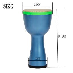 Instrumento Africano de Percussão para Crianças, Tambores Pequenos, Azul, Vermelho, Verde, Tipos de Maquiagem Facial, Uso em Óperas, 8" - Image 5